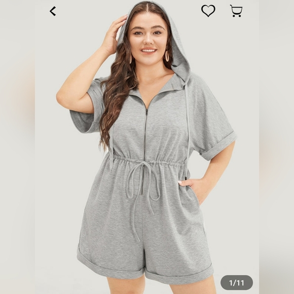 Bloomchic size 18/20 hooded romper NWT - Picture 1 of 2